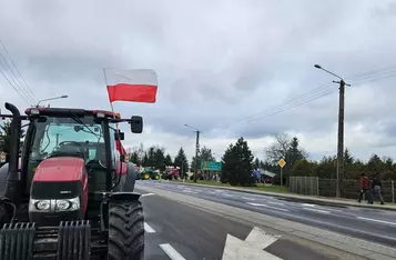 Ogólnopolski strajk rolników. Kilkaset osób protestuje pod Chełmnem/ Fot. Bartosz Kubacki