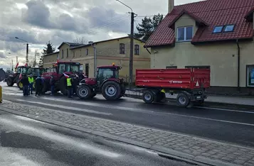 Ogólnopolski strajk rolników. Kilkaset osób protestuje pod Chełmnem/ Fot. Bartosz Kubacki