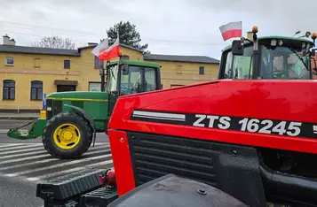 Ogólnopolski strajk rolników. Kilkaset osób protestuje pod Chełmnem/ Fot. Bartosz Kubacki