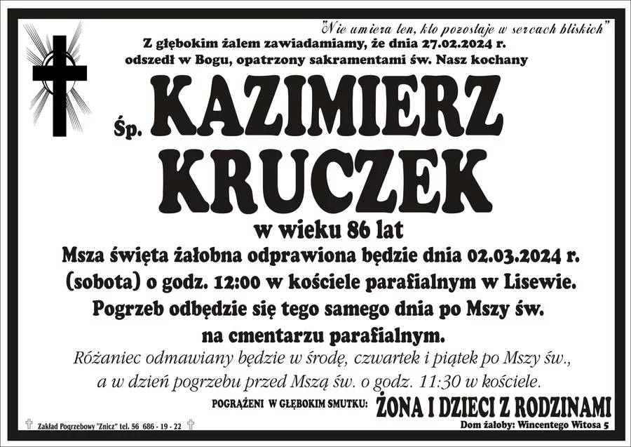 Miejsce na komentarz to przestrzeń na Twoje kondolencje.