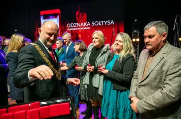 Uroczystość wręczenia odznak sołtysom/ Fot. Andrzej Goiński