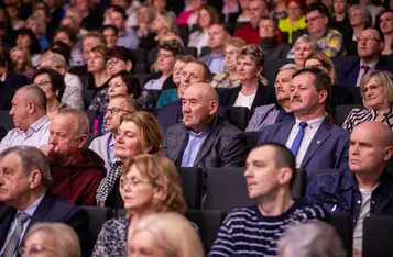 Uroczystość wręczenia odznak sołtysom/ Fot. Andrzej Goiński