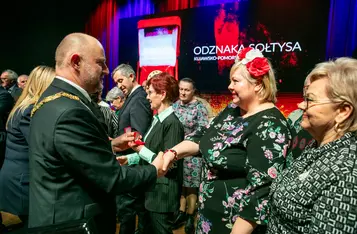 Uroczystość wręczenia odznak sołtysom/ Fot. Andrzej Goiński