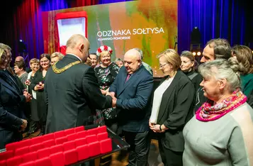 Uroczystość wręczenia odznak sołtysom/ Fot. Andrzej Goiński