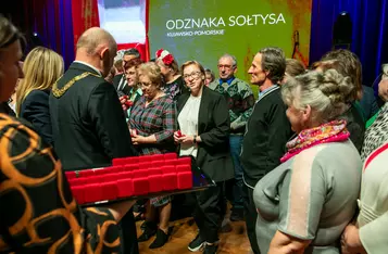 Uroczystość wręczenia odznak sołtysom/ Fot. Andrzej Goiński