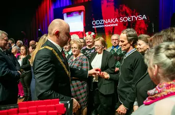 Uroczystość wręczenia odznak sołtysom/ Fot. Andrzej Goiński