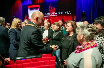 Uroczystość wręczenia odznak sołtysom/ Fot. Andrzej Goiński