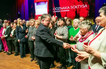 Uroczystość wręczenia odznak sołtysom/ Fot. Andrzej Goiński