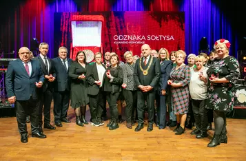 Uroczystość wręczenia odznak sołtysom/ Fot. Andrzej Goiński