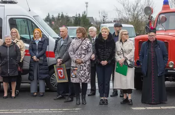 Otwarcie remizy w Unisławiu fot. Mikołaj Kuras dla UMWKP