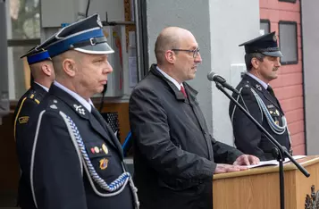 Otwarcie remizy w Unisławiu fot. Mikołaj Kuras dla UMWKP