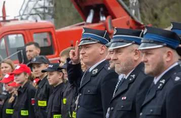 Otwarcie remizy w Unisławiu fot. Mikołaj Kuras dla UMWKP