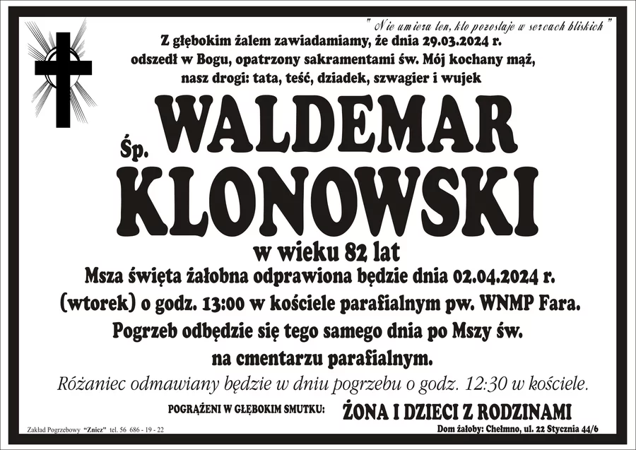 Miejsce na komentarz to przestrzeń na Twoje kondolencje.