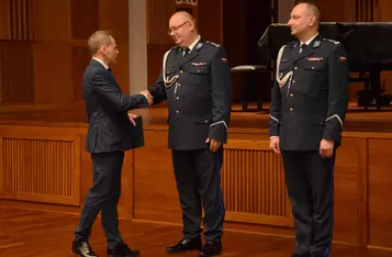 Uroczystość powołania komendanta policji w Chełmnie/ Fot. AW