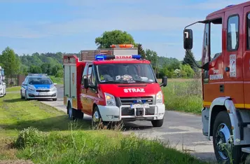 Pożar domu w gminie Chełmno/ Fot. OSP Bieńkówka