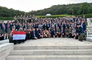 Podczas uroczystości pod Monte Cassino/ fot. Beata Krzemińska/UMWKP