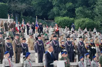 Podczas uroczystości pod Monte Cassino/ fot. Beata Krzemińska/UMWKP