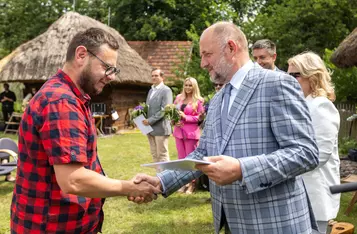 Nagrody dla muzealników. / Fot. Szymon Zdziebło tarantoga.pl dla UMWKP