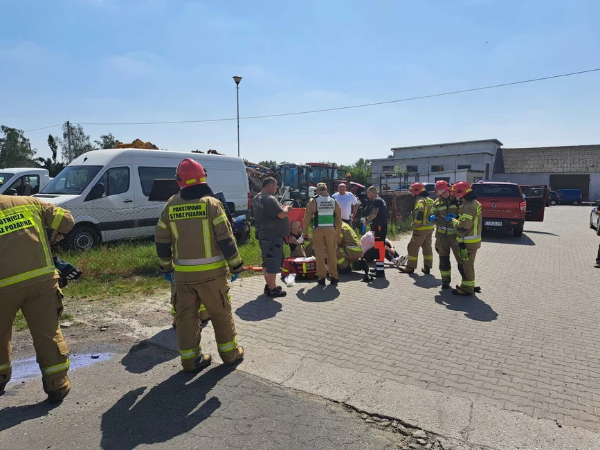 Wypadek na DK 55 pod Chełmnem/ Fot. KP PSP Chełmno