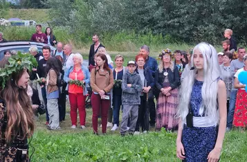 Noc Świętojańska nad Wisłą w Bieńkówce w gminie Chełmno/ Fot. Bartosz Kubacki