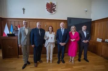 Ceremonia wręczenia umów, fot. Mikołaj Kuras dla UMWKP