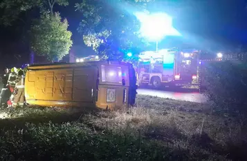 Wypadek pod Chełmnem/ Fot. KP PSP Chełmno