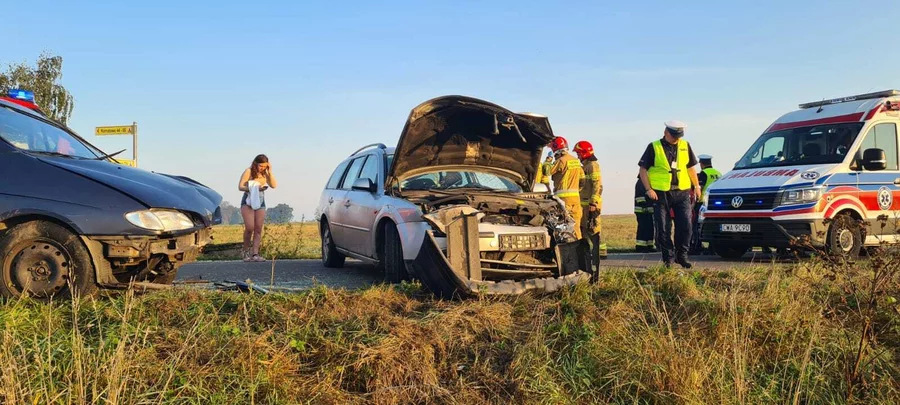 Wypadek w Kornatowie pod Chełmnem/ Fot. KP PSP Chełmno