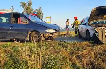 Wypadek w Kornatowie pod Chełmnem/ Fot. KP PSP Chełmno