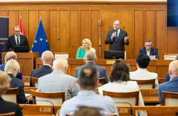 Ceremonia wręczenia umów FEdKP 2021-2027, fot. Andrzej Goiński/UMWKP