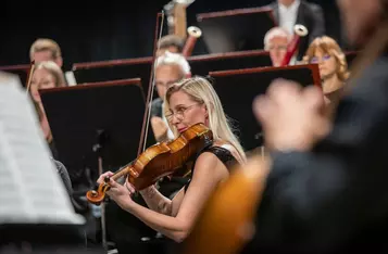 Koncert „Passacaglia” Leszka Możdżera i Adama Bałdycha w ramach Międzynarodowego Festiwalu i Konkursu Skrzypcowego im. Karola Lipińskiej w Toruniu, fot. Mikołaj Kuras dla UMWKP