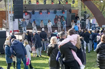 Górsk, obchody 40. rocznicy śmierci ks. Jerzego Popiełuszki/ Fot. Andrzej Goiński dla UMWKP