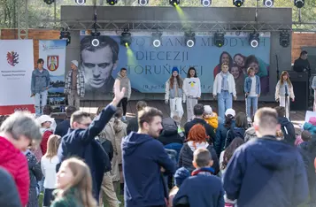 Górsk, obchody 40. rocznicy śmierci ks. Jerzego Popiełuszki/ Fot. Andrzej Goiński dla UMWKP