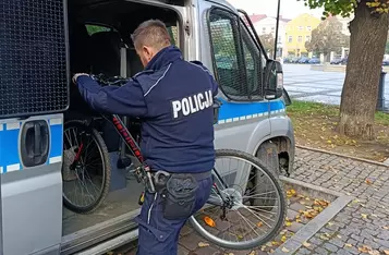 Skradziony w Świeciu rower znalazł się w Chełmnie/ Fot. KPP Świecie