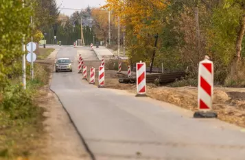 Modernizacja drogi wojewódzkiej nr 657 w Nowej Wsi, fot. Szymon Zdziebło/tarantoga.pl dla UMWKP