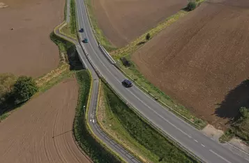 Ścieżka rowerowa wzdłuż DW 546, fot. Mikołaj Kuras dla UMWKP