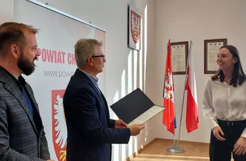 Studenci z Chełmna i okolic ze stypendiami starosty chełmińskiego/ Starostwo Powiatowe w Chełmnie