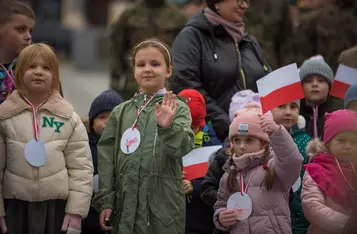 Razem dla Niepodległej na rynku w Chełmnie/ Fot. Pitrex