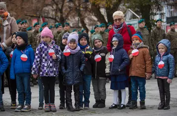 Razem dla Niepodległej na rynku w Chełmnie/ Fot. Pitrex