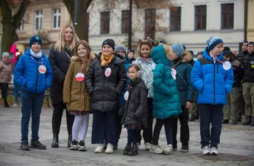 Razem dla Niepodległej na rynku w Chełmnie/ Fot. Pitrex