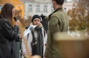 Razem dla Niepodległej na rynku w Chełmnie/ Fot. Pitrex