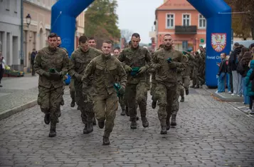 Razem dla Niepodległej na rynku w Chełmnie/ Fot. Pitrex