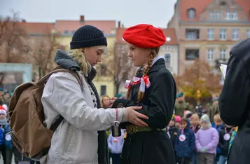 Razem dla Niepodległej na rynku w Chełmnie/ Fot. Pitrex