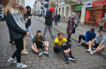 Razem dla Niepodległej na rynku w Chełmnie/ Fot. Pitrex