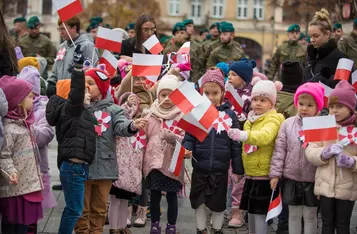 Razem dla Niepodległej na rynku w Chełmnie/ Fot. Pitrex