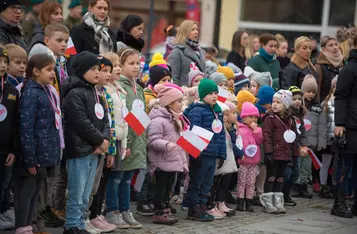 Razem dla Niepodległej na rynku w Chełmnie/ Fot. Pitrex