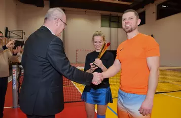 Turniej noworoczny o puchar burmistrza Chełmna w tenisie ziemnym/ Fot. AW