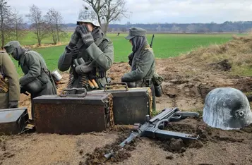 Piknik zimowy z inscenizacją historyczną w Borównie/ Fot. Bartosz Kubacki