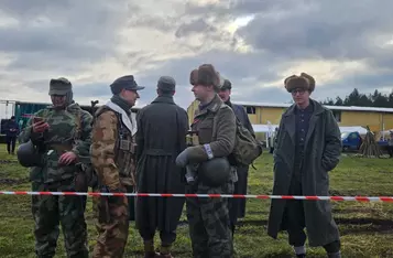 Piknik zimowy z inscenizacją historyczną w Borównie/ Fot. Bartosz Kubacki
