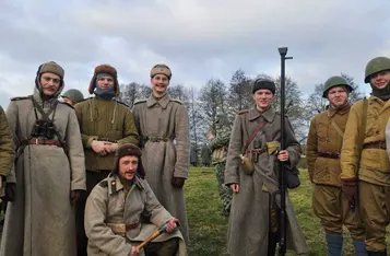 Piknik zimowy z inscenizacją historyczną w Borównie/ Fot. Bartosz Kubacki