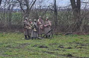 Piknik zimowy z inscenizacją historyczną w Borównie/ Fot. Bartosz Kubacki
